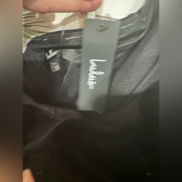 Lulus BRAND NEW Black Velvet Strapless Maxi Dress - Size XL - Picture 6 of 6